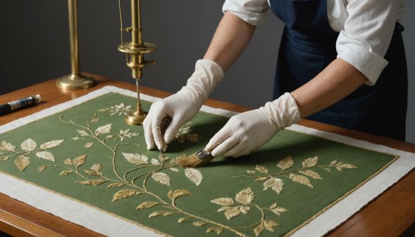 Comment nettoyer une pièce d art textile fragile