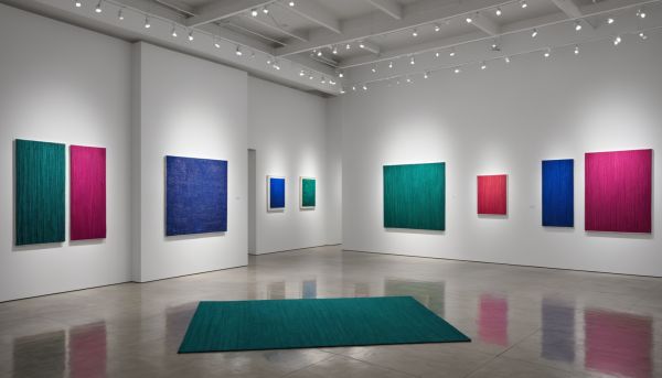 Exposer des œuvres en tissu brodé contemporain